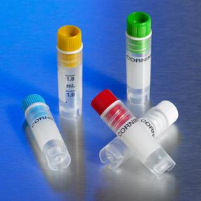 Internal thread cryogenic vials