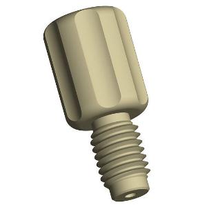 Threaded adaptor, natural, PEEK