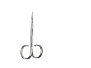 Microscissor curved sharp pointed