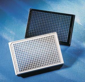 Clear bottom, black and white, polystyrene microplates, 384-well, Corning®