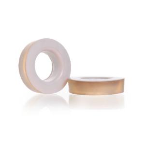 Silicone sealing rings with PTFE washer