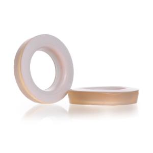 Silicone sealing rings with PTFE washer