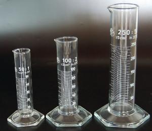 Measuring cylinders, low form, class B, borosilicate glass