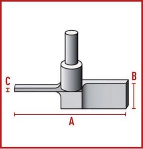 Stirring shafts, two paddles, BOLA