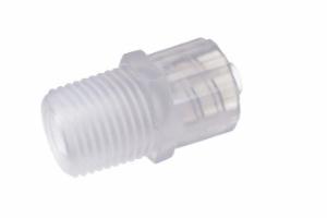 Value Plastics® Adapter Fittings, Male Luer to Threaded, Straight