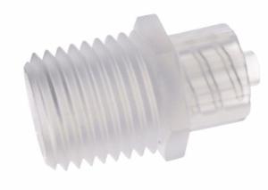 Value Plastics® Adapter Fittings, Male Luer to Threaded, Straight