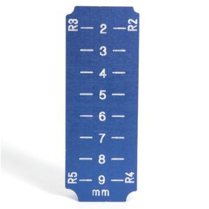 Wedge for measuring reverse-side tolerance