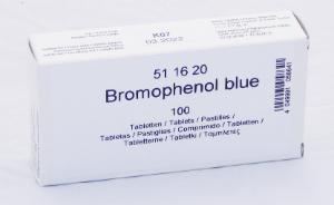 pH indicator, bromophenol blue tablets