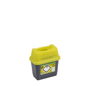 Sharpsafe® 0,60L UK label with clear opening