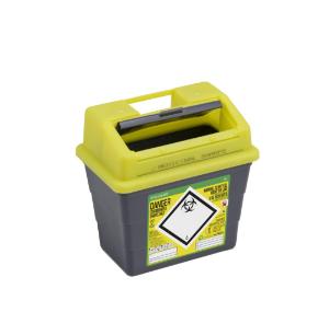 Sharpsafe® 24L UK label with orange lid