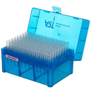 Barrier hinged rack pipette tips