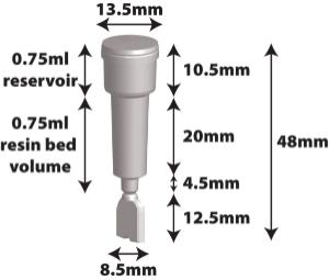 Disposable spin columns for protein purification