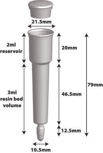 Disposable spin columns for protein purification