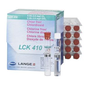 Test kits, photométrique, Chlore, libre, cuvettes test LCK