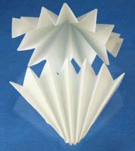 Filter paper folded