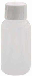 Bottles, narrow neck, round, PET, with screw caps, WHEATON®