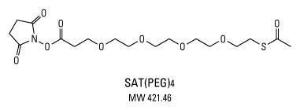 PEGylated N-succinimidyl S-acetylthioacetate, SAT(PEG)<sub>4</sub>, Pierce™