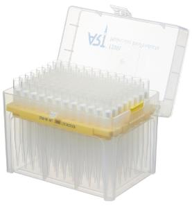 Filtered pipette tips hinged rack