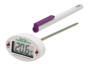 Stem thermometer with auto off