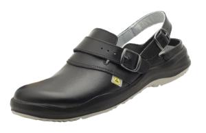 ESD occupational shoe, clogs, black