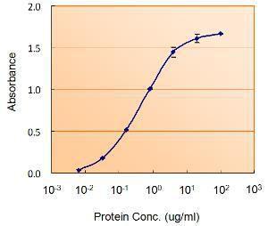 Anti-GFAP Antibody (A83720) (5 µg/ml) as the reporter with Anti-GFAP Antibody as the capture rabbit antibody (5 µg/ml)