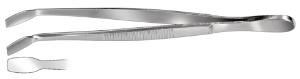 Cover glass forceps, bent