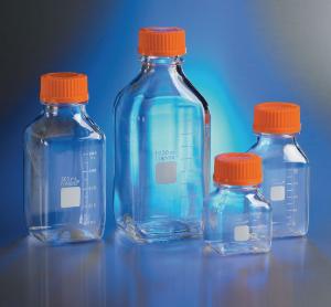 Cell culture storage bottles, square, PC, Corning®