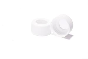 Screw cap, ND24, open top, polypropylene, white, without septa