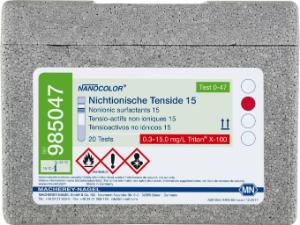 Tube test NANOCOLOR nonionic surfactants&nbsp;15