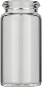 Snap cap vial, N 18, 20,0×40,0 mm, 5,0 ml, flat bottom, clear