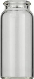 Snap cap vial, N 18, 22,0×50,0 mm, 10,0 ml, flat bottom, clear