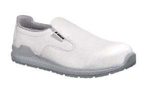 Safety shoes, slip-on, cream