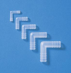 Tubing connectors, L- shaped