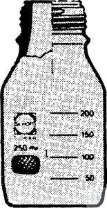 Laboratory bottles, narrow neck, with thread