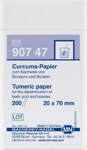 Qualitative turmeric paper for Boric acid: 100?mg/L H?BO?