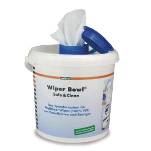 Dispenser bucket, Wiper Bowl® Safe & Clean