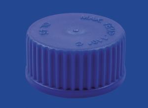 Screw caps for laboratory bottles with GL thread