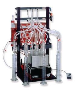 Distillation apparatus, Behrotest® WE 5 and associated glassware