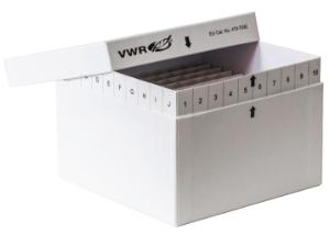 VWR®, Cryoboîtes, carton, 136×136&nbsp;mm, avec étiquetage complet