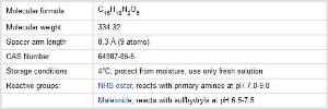 SMCC (N-Succinimidyl 4-(N-Maleimidomethyl)cyclohexanecarboxylate), Pierce™