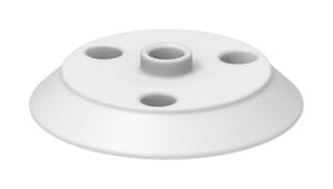 Flat flange lid, PTFE, DN 100, Type 1