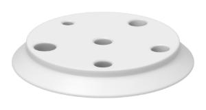 Flat flange lid, PTFE, DN 150, Type 2