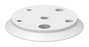 Flat flange lid, PTFE, DN 150, Type 3