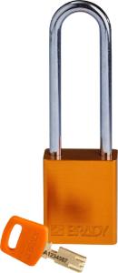 Padlock aluminium orange 76ST