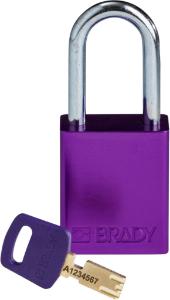 Padlock aluminium purple 38ST