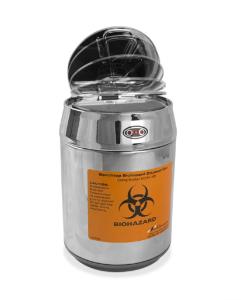 Benchtop biohazard disposal can