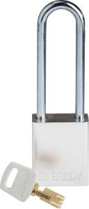 Padlock aluminium silver 76ST