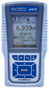 pH/mV/°C meters, handheld, Eutech CyberScan pH 600 / 610 / 620