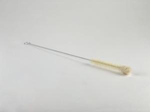 Brush for test tubes with cotton end