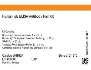 Human IgE ELISA antibody Pair kit